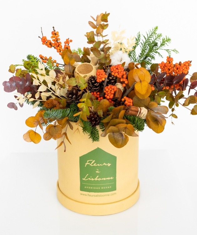 Fleurs à Lisbonne - Caixa de Natal Premium castanha (2)