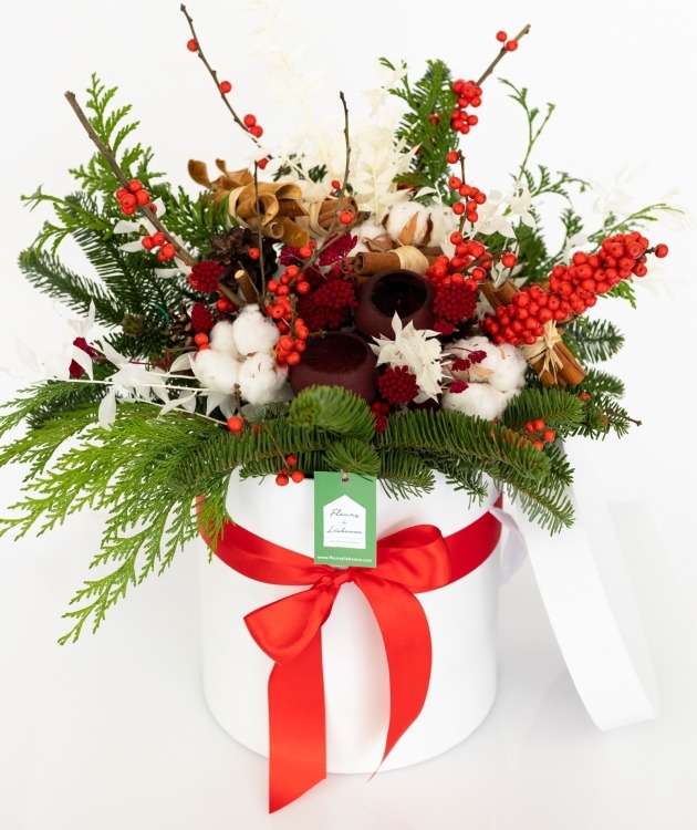 Fleurs à Lisbonne - Caixa de Natal Premium vermelha (2)