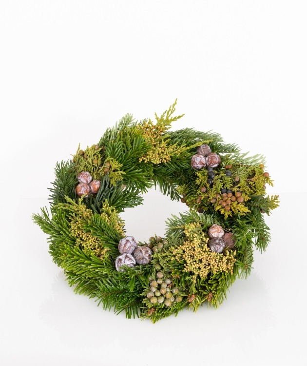 Fleurs à Lisbonne - Corona de Navidad decorada (1)