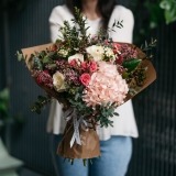 Bouquet d'Hortense et roses de Santa Teresinha (4)