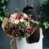 Bouquet d'Hortense et roses de Santa Teresinha (3)