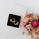 Flora Mini Earrings with Pink Dry Bouquet (4)