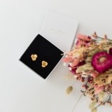 Gea Mini Earrings with Pink Dry Bouquet (2)