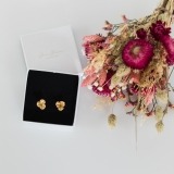 Gea Mini Earrings with Pink Dry Bouquet (1)