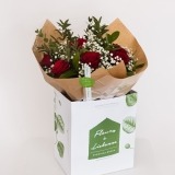 Bouquet  of Roses and Gypsophyl  (1)