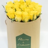 Tall Box of Yellow Roses (3)