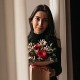 Box of Red Roses and Eucalyptus (8)