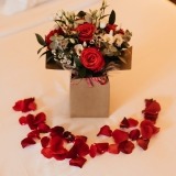 Box of Red Roses and Eucalyptus (11)