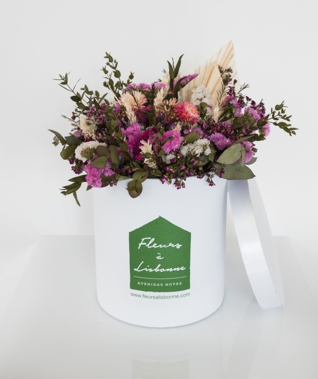 Fleurs à Lisbonne - Caixa Alta de Flores Secas 1