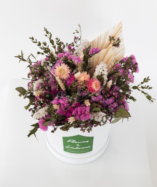 Fleurs à Lisbonne - Caixa Alta de Flores Secas 3