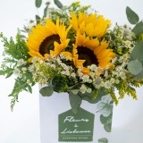 Rama de Girasol y Eucalipto (3)