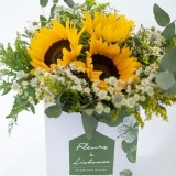 Rama de Girasol y Eucalipto (4)
