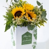 Bouquet of Sunflower and Eucalyptus  (1)
