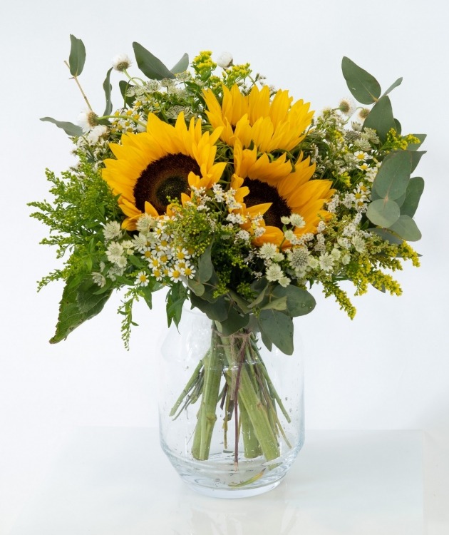 Fleurs à Lisbonne - Bouquet of Sunflower and Eucalyptus  (5)