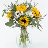 Bouquet of Sunflowers, Lavenders and White Daisies (4)