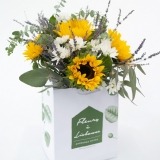 Bouquet of Sunflowers, Lavenders and White Daisies (2)