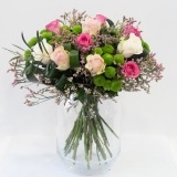 Bouquet of Roses, Lemonium and Daisies  (3)