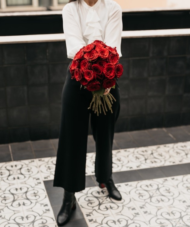 Fleurs à Lisbonne - Satz rote Rosen (2)