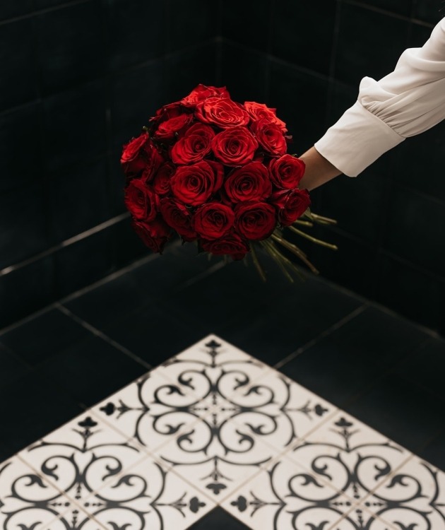 Fleurs à Lisbonne - Satz rote Rosen (3)