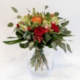 Fleurs à Lisbonne - Bouquet of Red Roses and Green Orchids 2 Thumb
