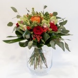 Fleurs à Lisbonne - Ramo de Rosas Vermelhas e Orquídeas Verdes 2 Thumb