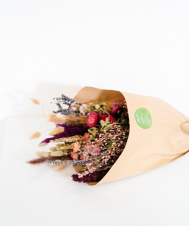 Fleurs à Lisbonne - Bouquet of Pink Dried Flowers (1)