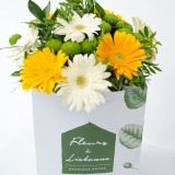 Bouquet of Yellow and White Gerberas (4)