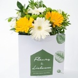 Bouquet of Yellow and White Gerberas (3)