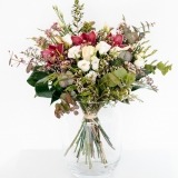 Bouquet of Pink Orchids and White Roses (2)