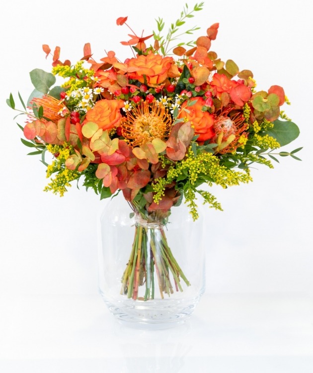 Fleurs à Lisbonne - Ramo de Flores em Tons Quentes (2)