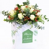 Fleurs à Lisbonne - Premium White Country Roses  1 Thumb