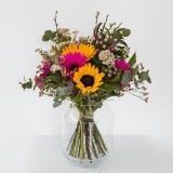 Bouquet of Sunflowers and Pink Gerberas (2)