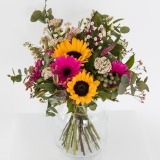 Bouquet of Sunflowers and Pink Gerberas (3)