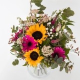 Bouquet of Sunflowers and Pink Gerberas (4)