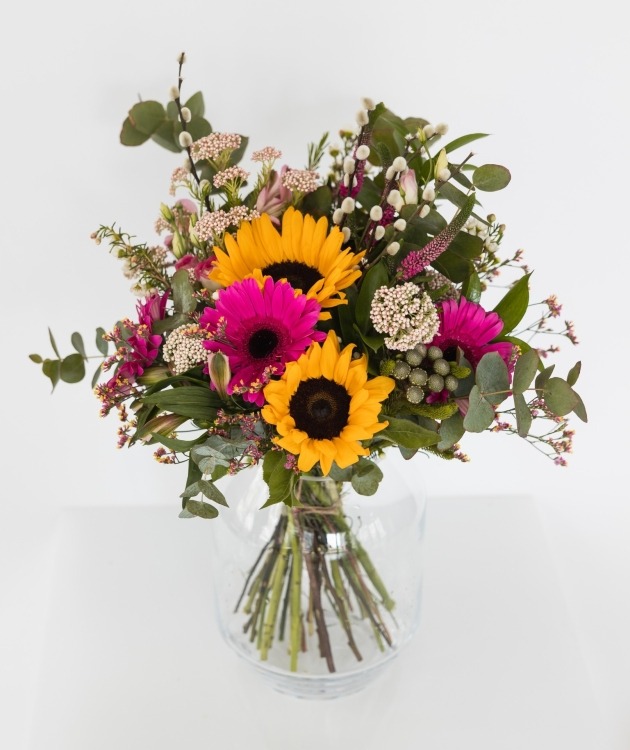 Fleurs à Lisbonne - Ramo de Girasoles y Gerberas Rosas (3)