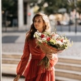Bouquet de Roses Rouges et Lisianthus (6)