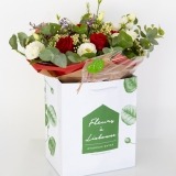 Bouquet de Roses Rouges et Lisianthus (1)