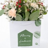 Bouquet of Orange Roses and Red Hypericum  (3)