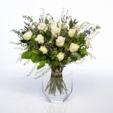 Bouquet of White Country Roses (2)
