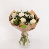 Bouquet of Roses and Green Daisies (3)