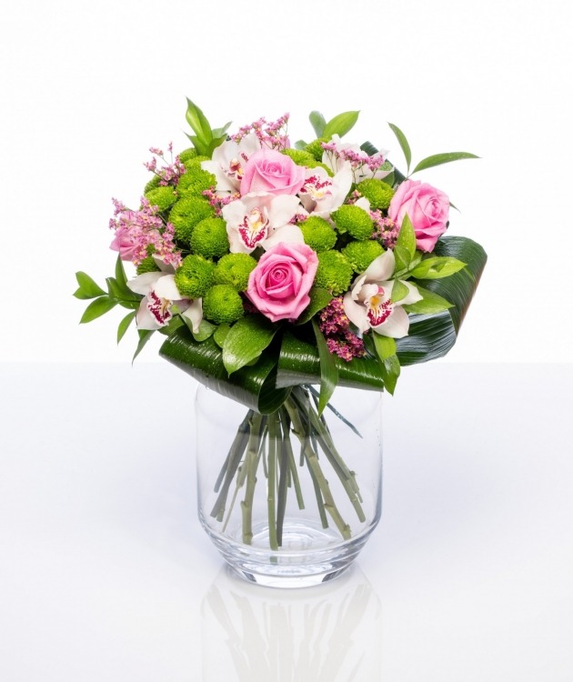 Fleurs à Lisbonne - Ramo de Rosas e Orquídeas 2