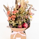 Box of Dried Pink Flowers (2)