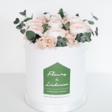 Caixa de Rosas Preservadas Cor de Rosa (1)