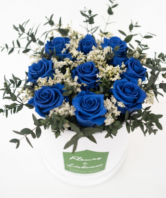 Fleurs à Lisbonne - Caixa de Flores Desidratadas Azul (3)