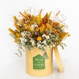 Caixa de Flores Secas Laranjas Premium (1)