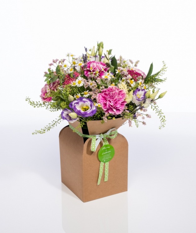 Fleurs à Lisbonne - Caixa de Flores Campestres Cor de Rosa 1