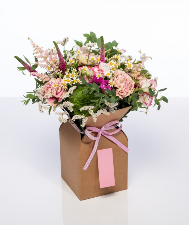 Fleurs à Lisbonne - Schachtel mit Landblumenarrangement (1)